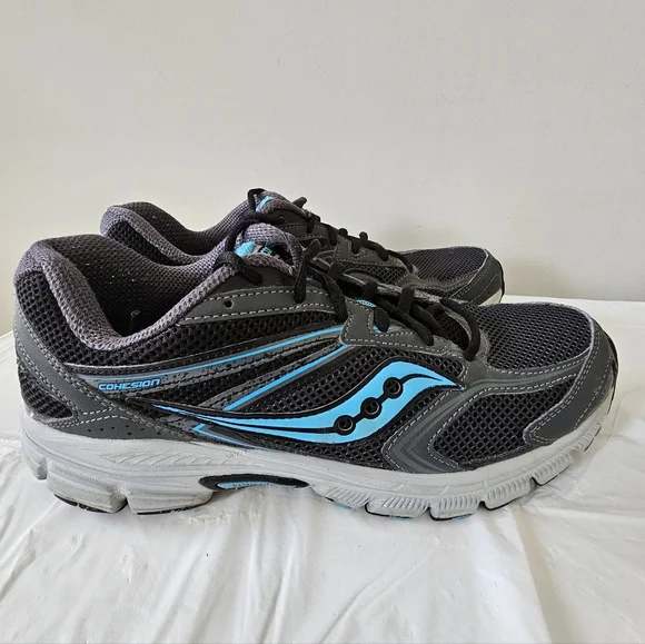 Saucony | Shoes | Saucony Cohesion 9 Womens Black Blue  display picture 2